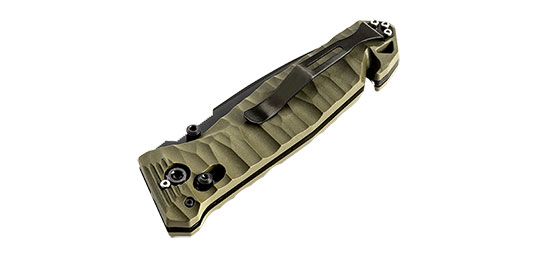 Couteau de poche Cac S200 serration PA6 vert olive – Image 2
